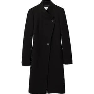 REISS MAUDE Wool Blend Longline Double Breasted Coat